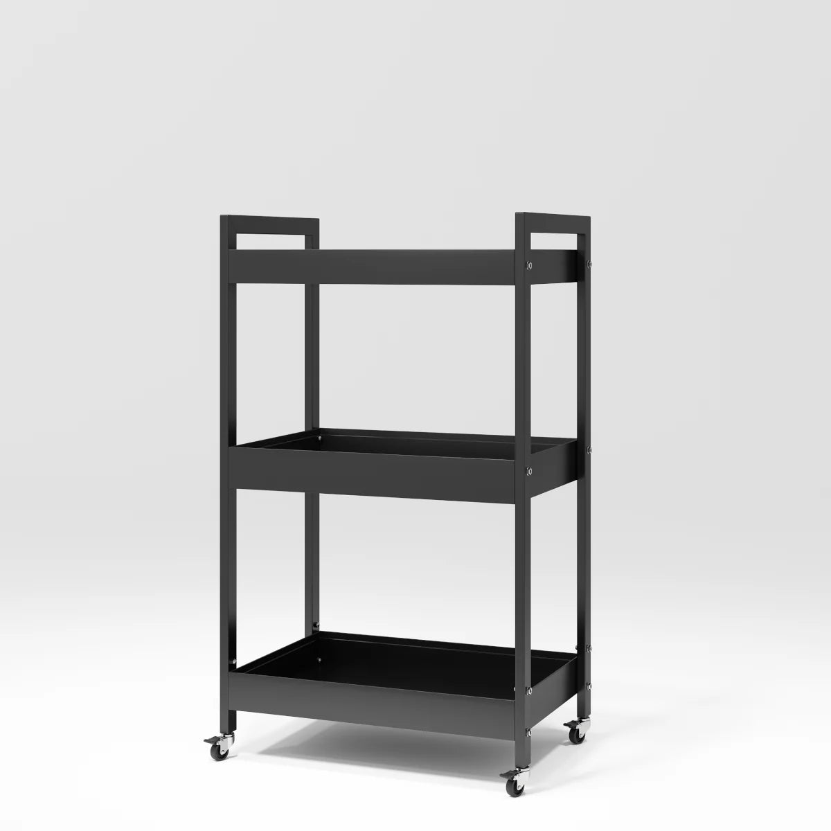 Professional Beauty Trolley with Wheels Mobile Assistant Black