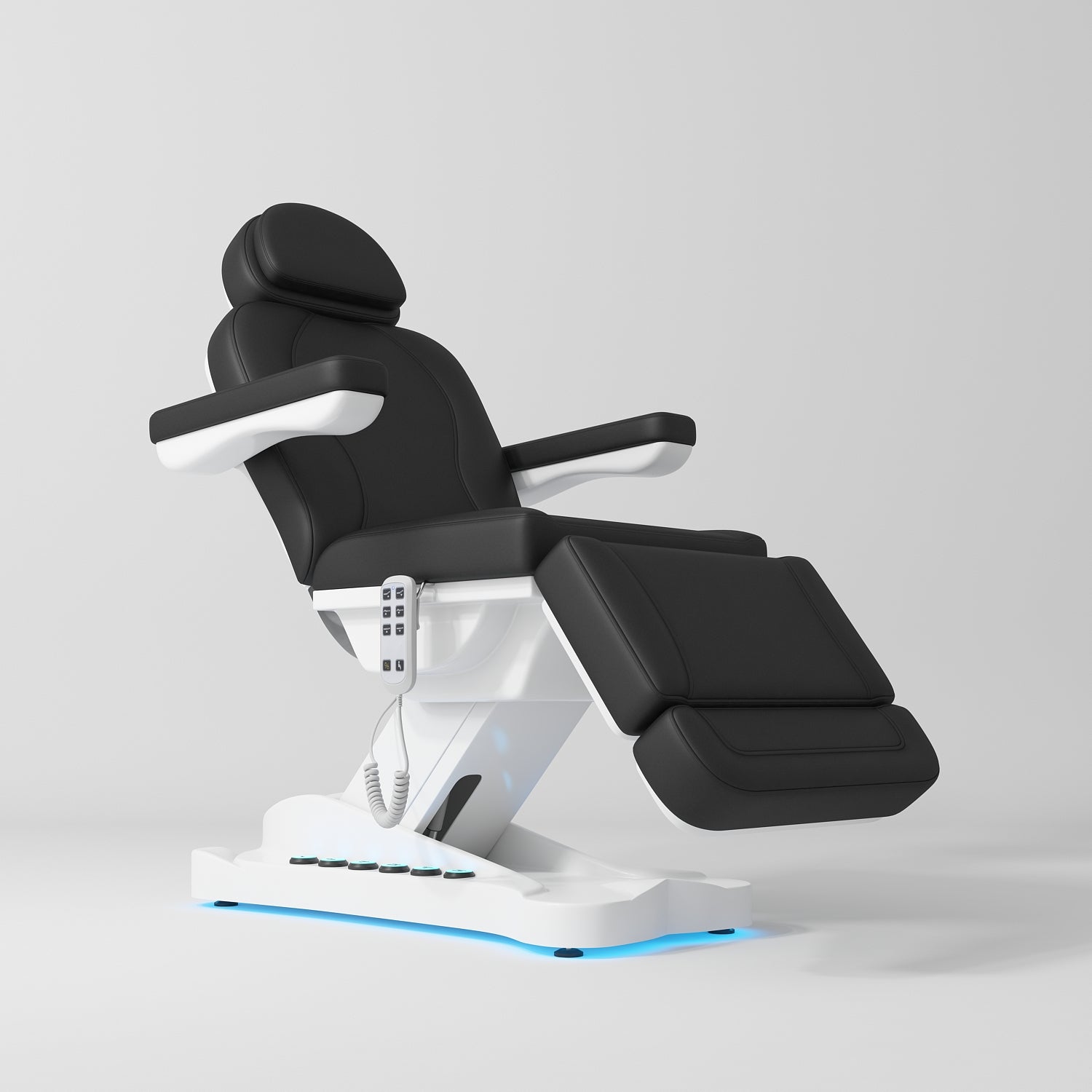 Éclat Electric Beauty Bed with Footrest Control Black