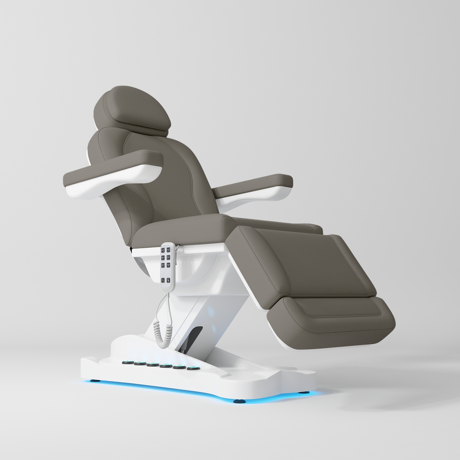 Éclat Electric Beauty Bed with Footrest Control Deep Ash