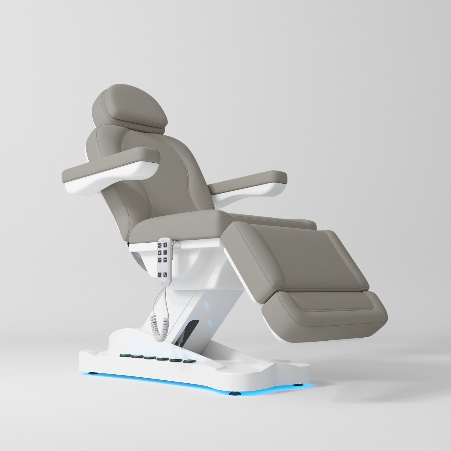 Éclat Electric Beauty Bed with Footrest Control Pearl Greige