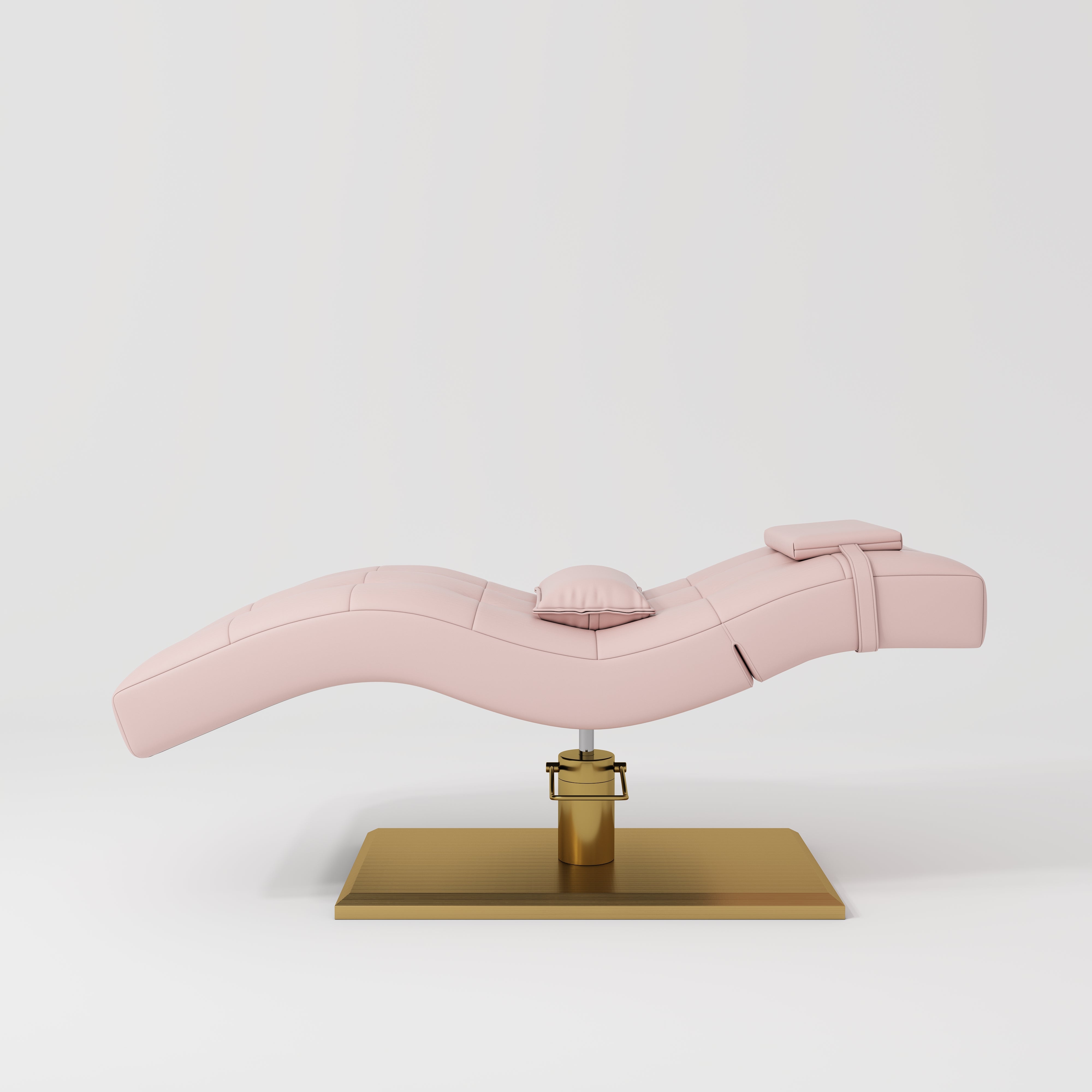 Prestige Hydraulic Eyelash Bed – Adjustable Headrest & High-Density Sponge Bare Blush