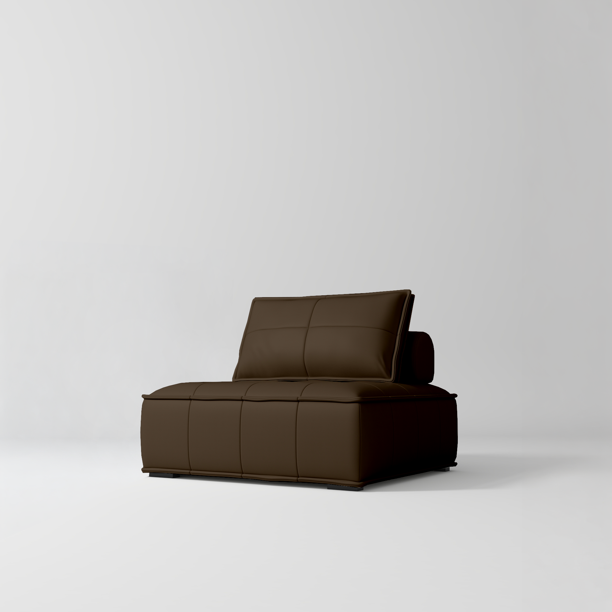 Rhéa Luxury Salon Sofa Boutique Reception & Waiting Area Couch Cocoa Mocha