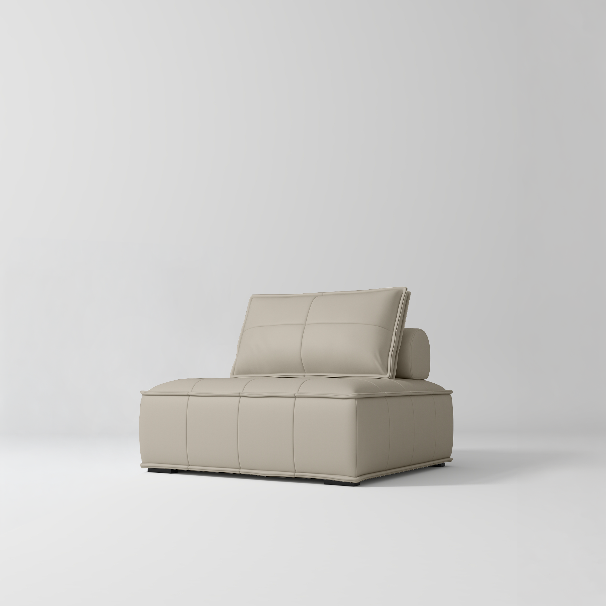 Rhéa Luxury Salon Sofa Boutique Reception & Waiting Area Couch Stone Taupe