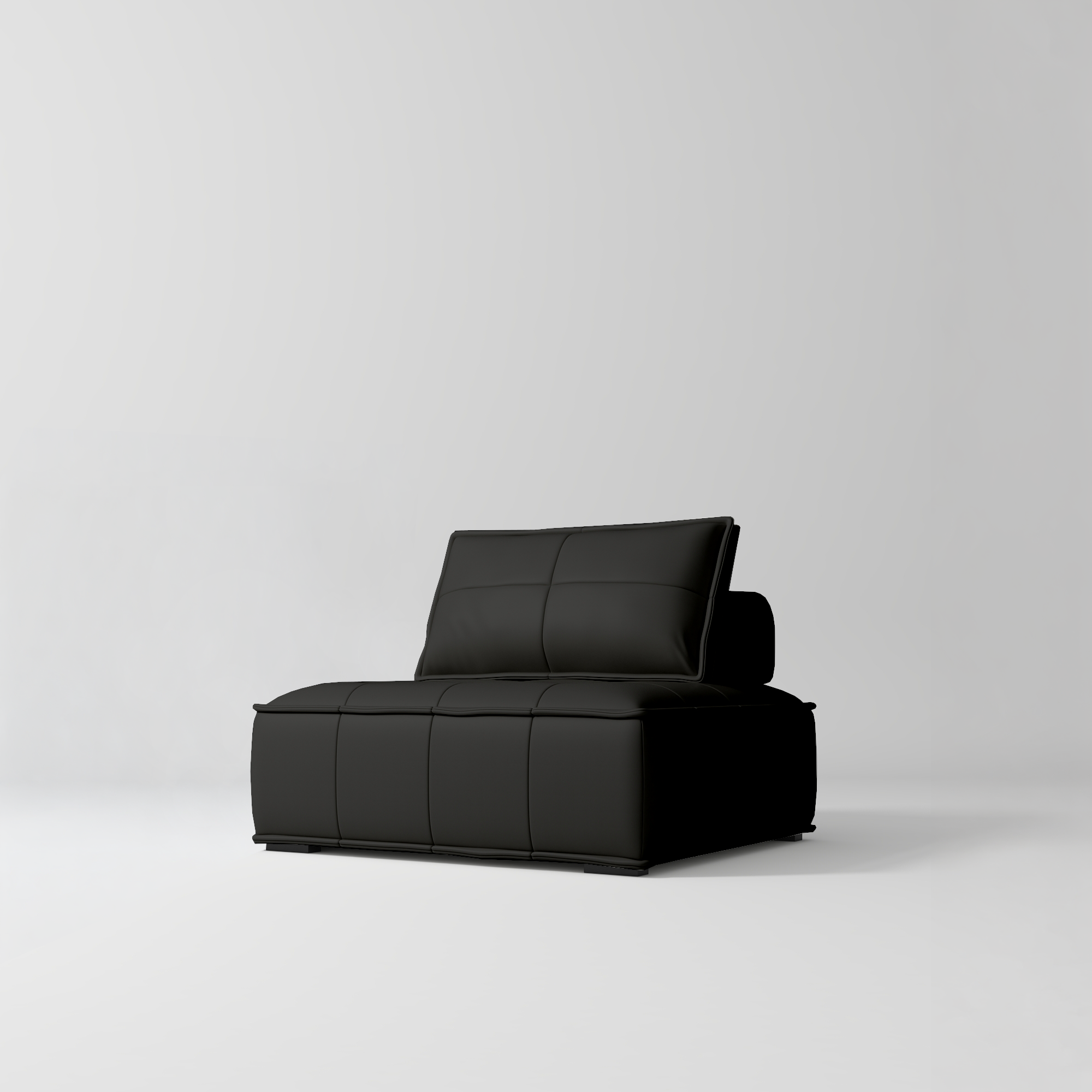 Rhéa Luxury Salon Sofa Boutique Reception & Waiting Area Couch Black