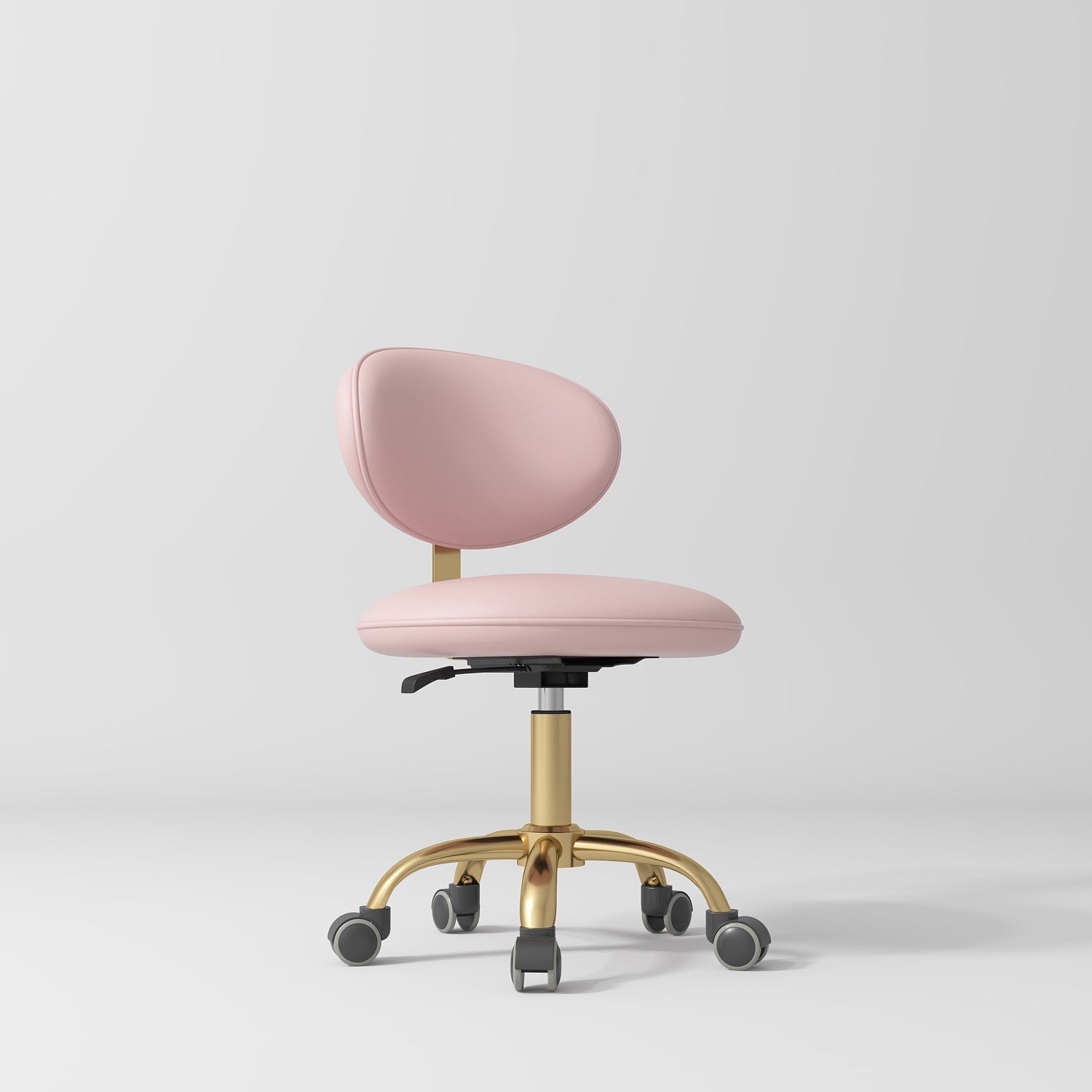Aura Beauty Salon Chair – 360° Rotation Bare Blush