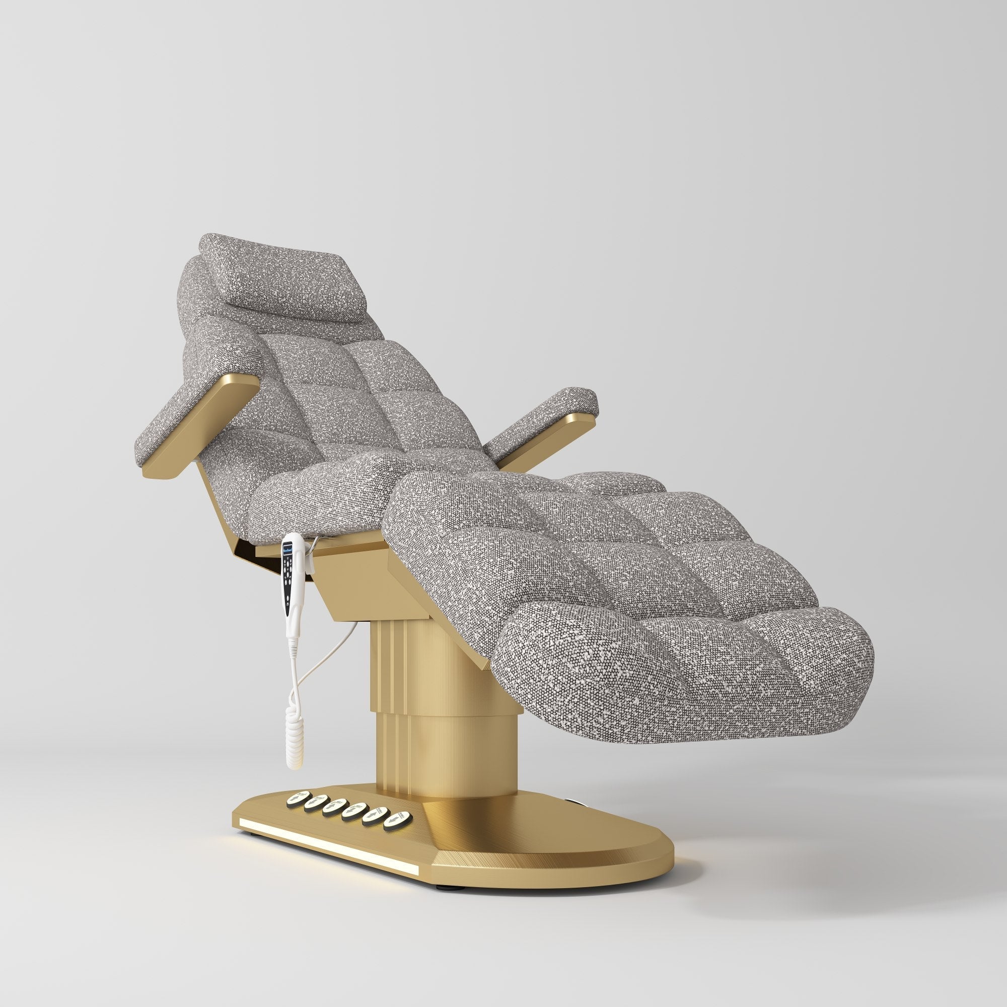 Orielle Version A Luxury Electric Beauty Bed with Dual Controls Teddy Deep Ash