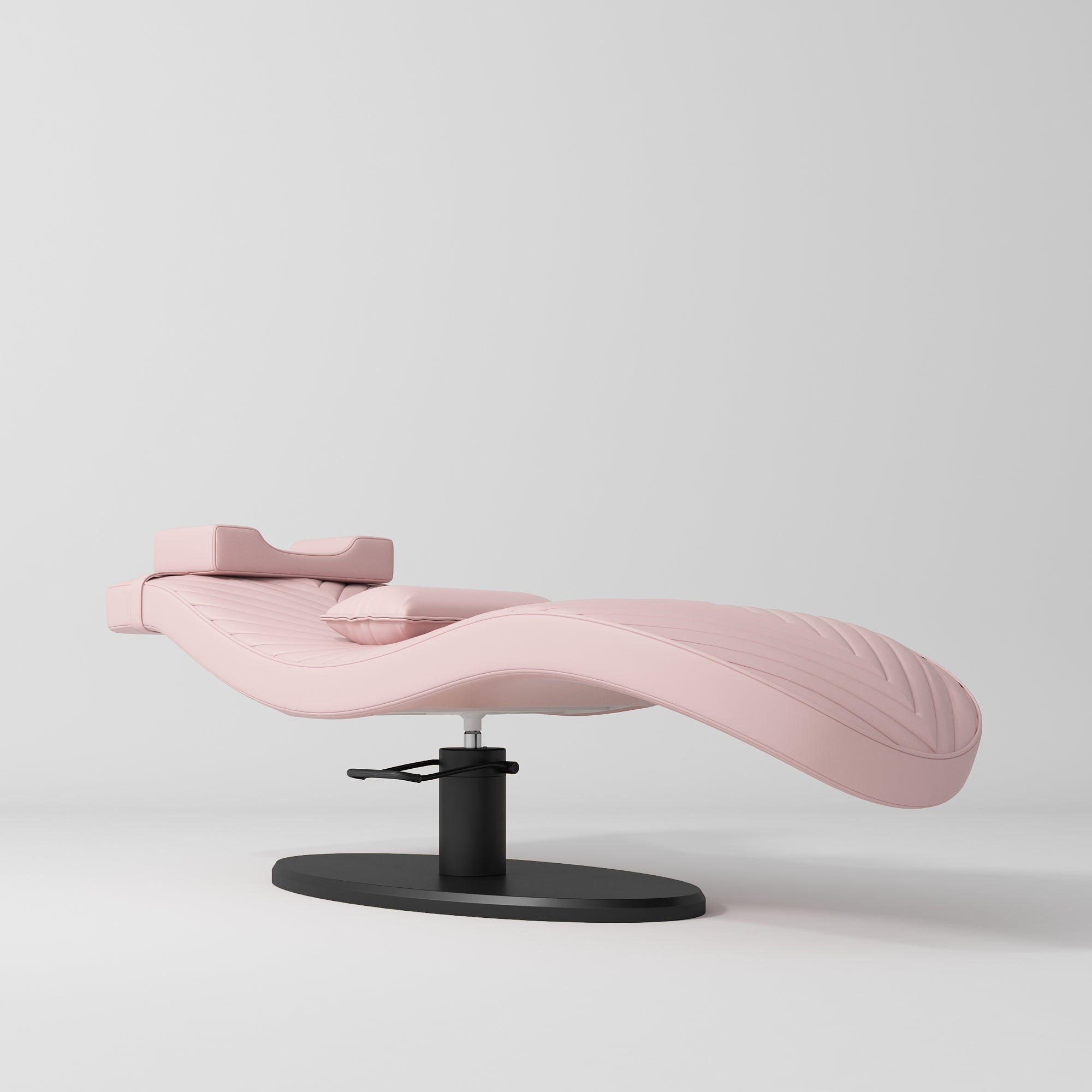 Royale Ergonomic Luxury Lash Beauty Bed Bare Blush Black Base