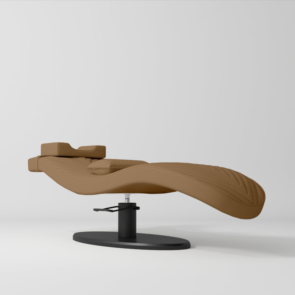 Royale Ergonomic Luxury Lash Beauty Bed Caramel Black Base
