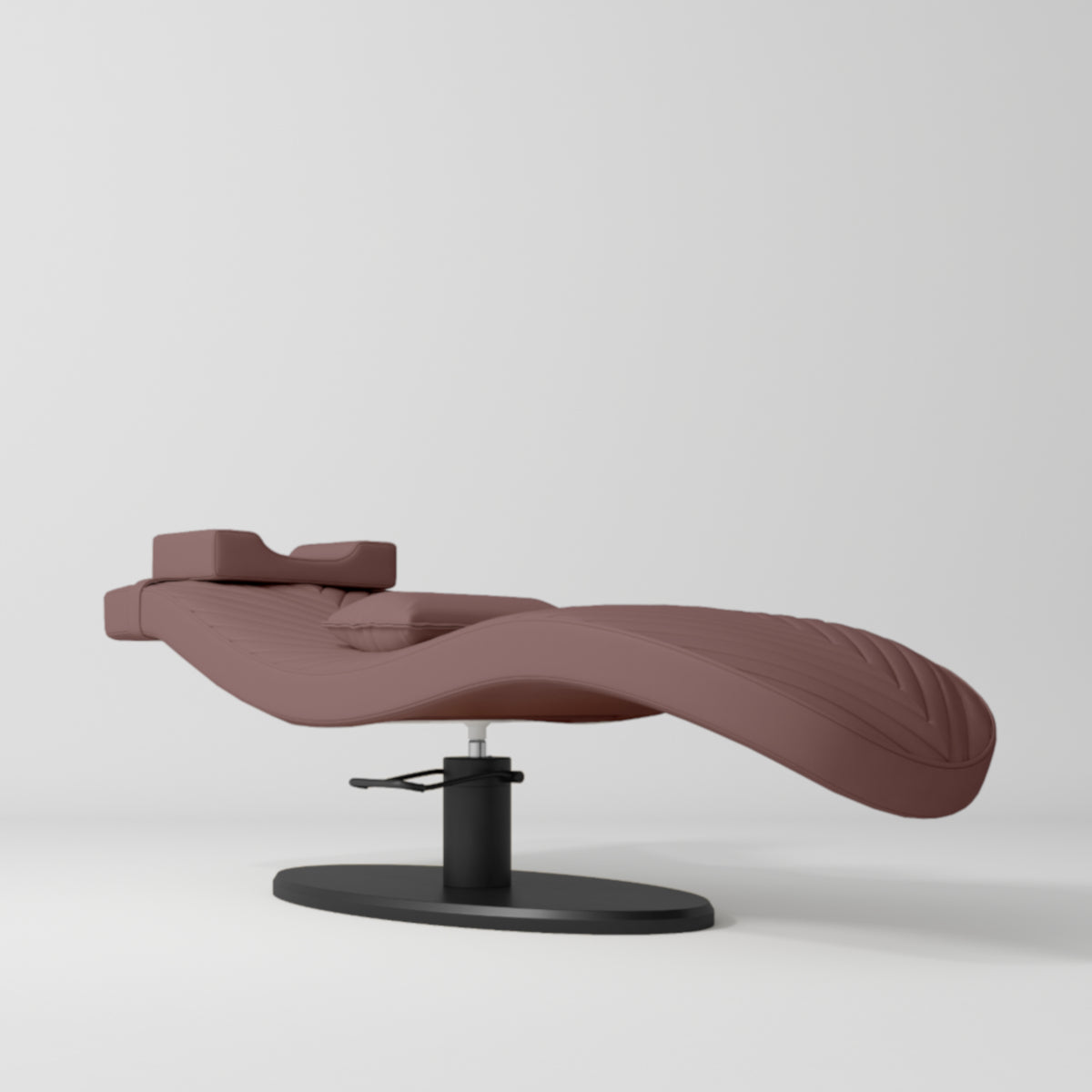Royale Ergonomic Luxury Lash Beauty Bed Dusty Rose Black Base