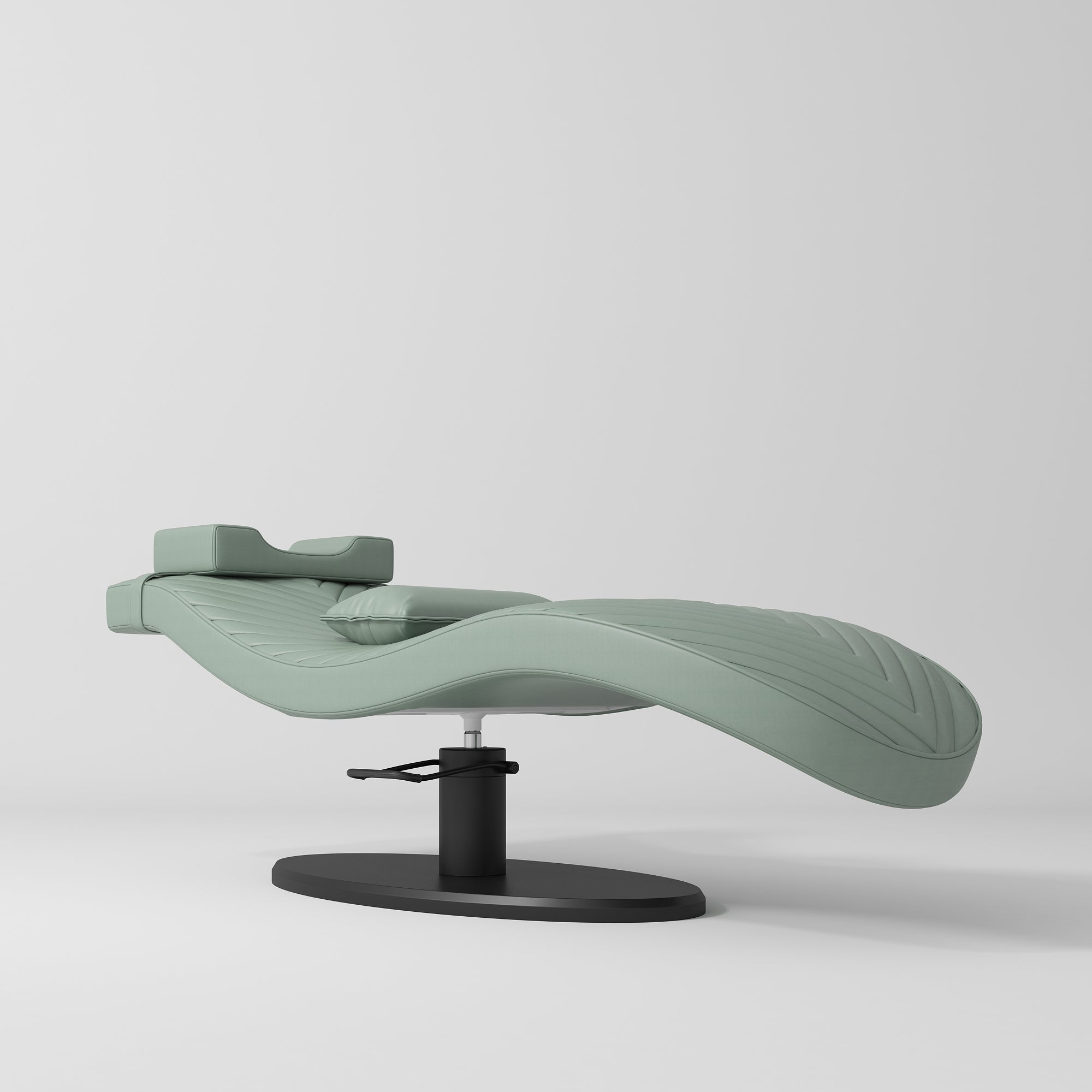Royale Ergonomic Luxury Lash Beauty Bed Olive Black Base