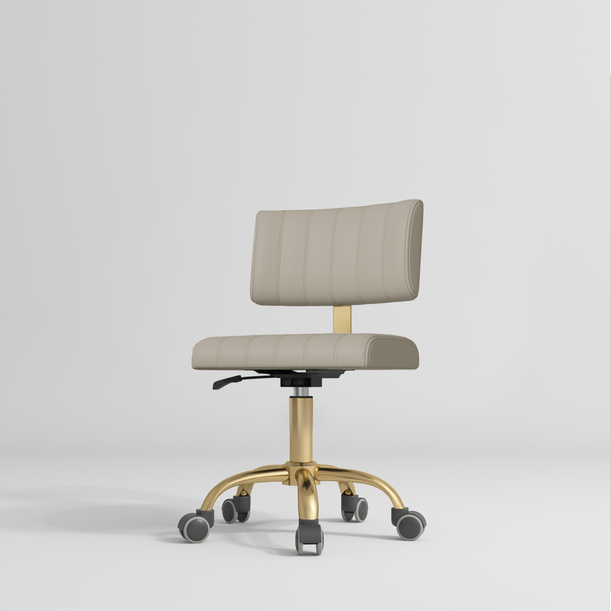 Essence Beauty Chair 360° Swivel Salon Stool Stone Taupe