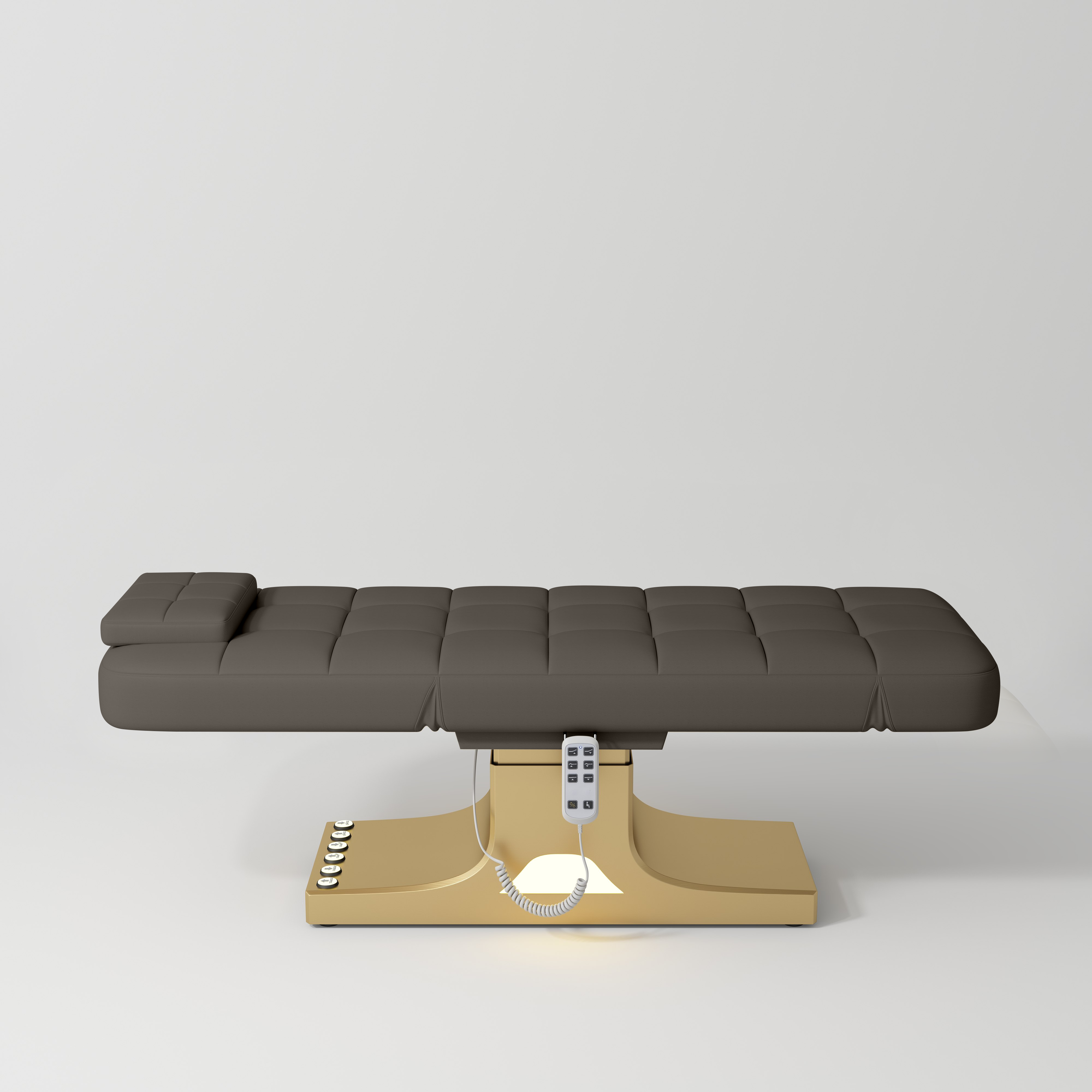 Saphir Version A Electric Beauty Bed with Dual Controls Cocoa Mocha
