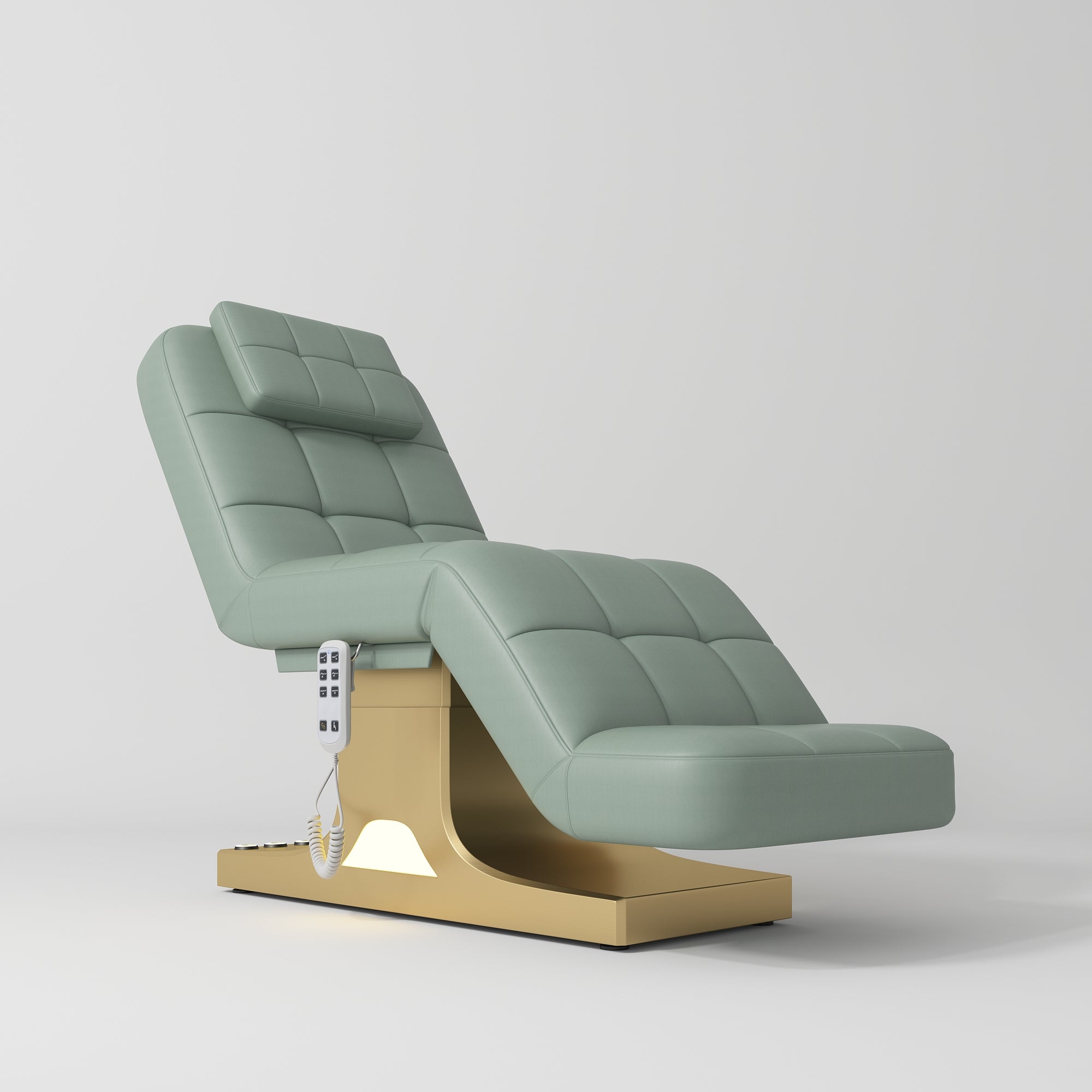Saphir Version A Electric Beauty Bed with Dual Controls Olive