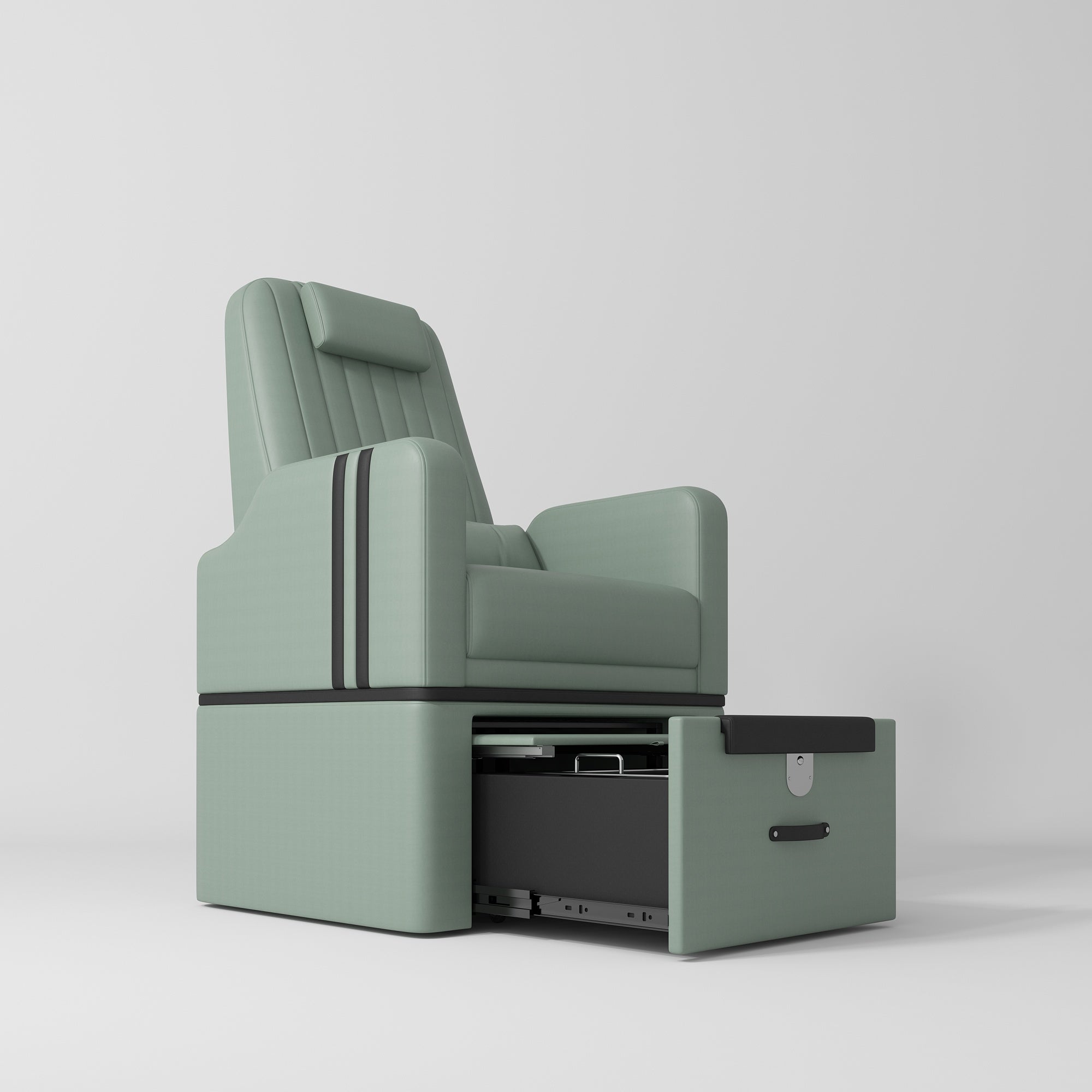 Perle Professional Pedicure Chair – No Plumbing Required Olive