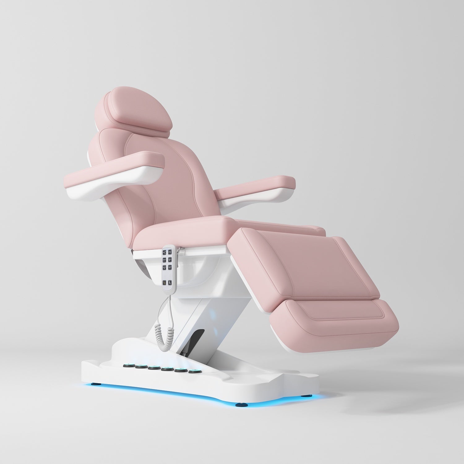 Éclat Electric Beauty Bed with Footrest Control Bare Blush