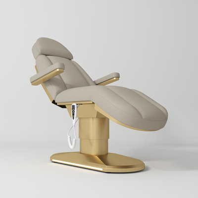 Étoile Complete Beauty Salon Set – Beauty Bed, Chair, Moonlight Lamp & Trolley Stone Taupe