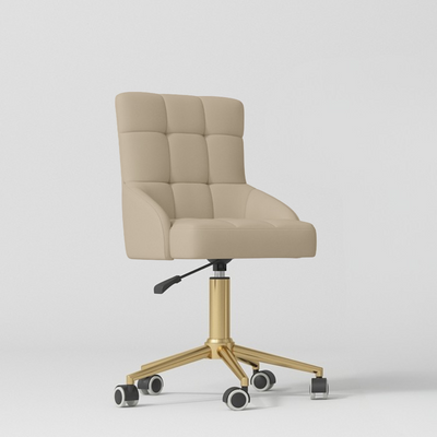 Noblesse Luxury Beauty Chair – 360° Rotation Warm Beige