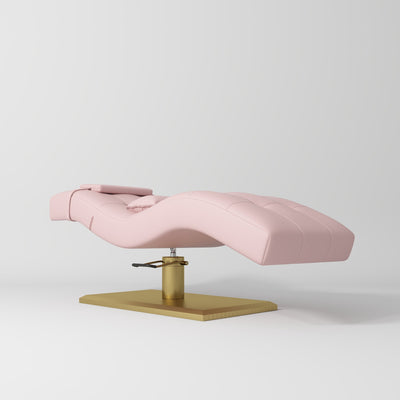Prestige Hydraulic Eyelash Bed – Adjustable Headrest & High-Density Sponge Bare Blush
