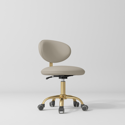 Aura Beauty Salon Chair  – 360° Rotation Stone Taupe