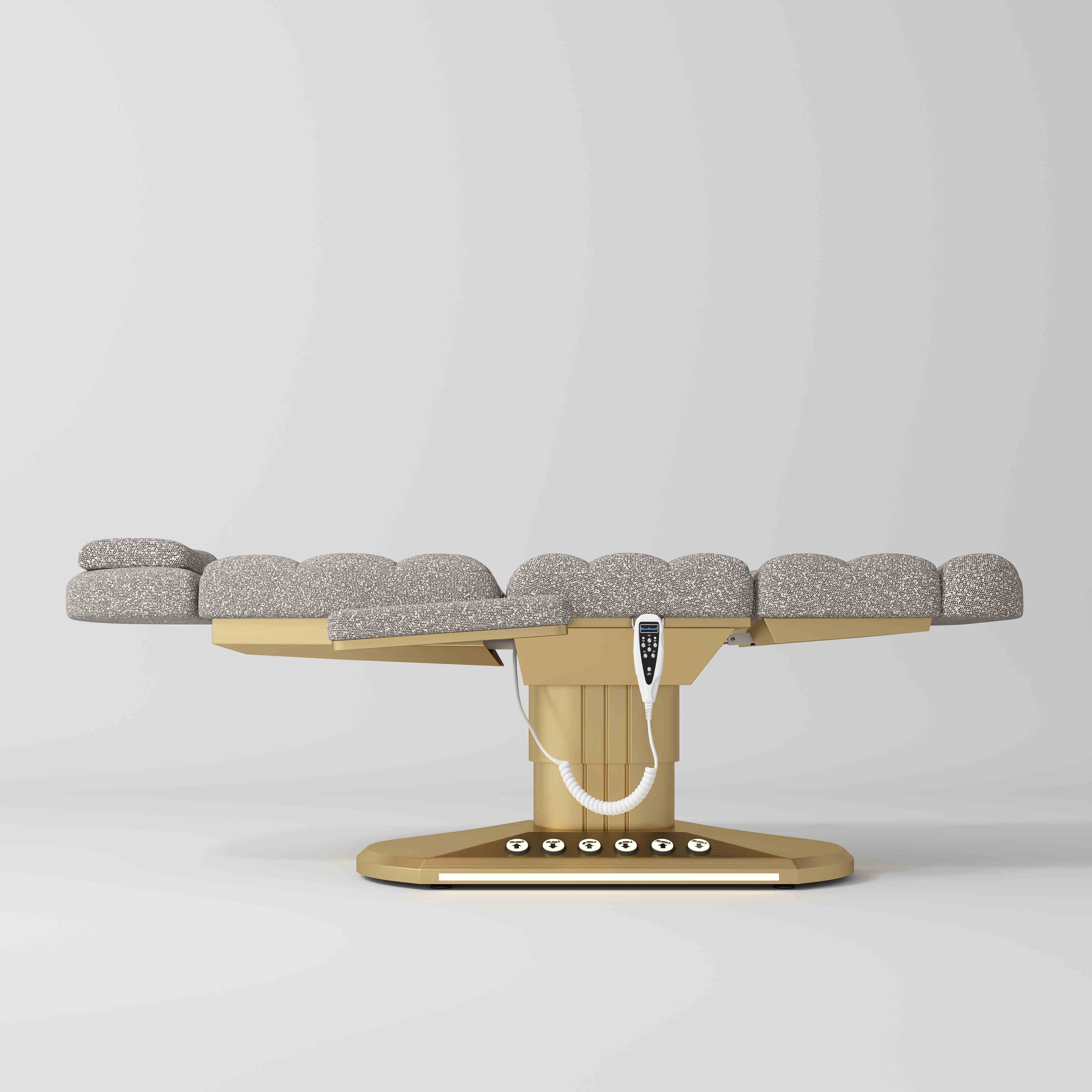 Orielle Version A Luxury Electric Beauty Bed with Dual Controls Teddy Deep Ash