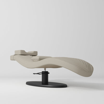 Royale Ergonomic Luxury Lash Beauty Bed Stone Taupe Black Base