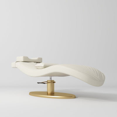 Royale Ergonomic Luxury Lash Beauty Bed Creamy Gold Base