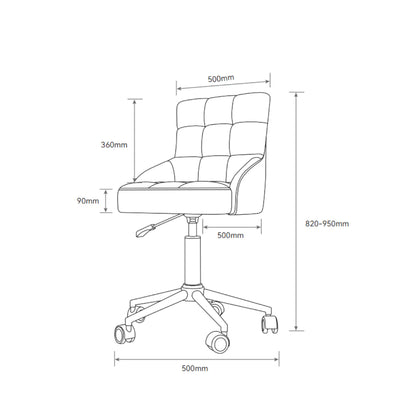 Noblesse Luxury Beauty Chair – 360° Rotation Olive