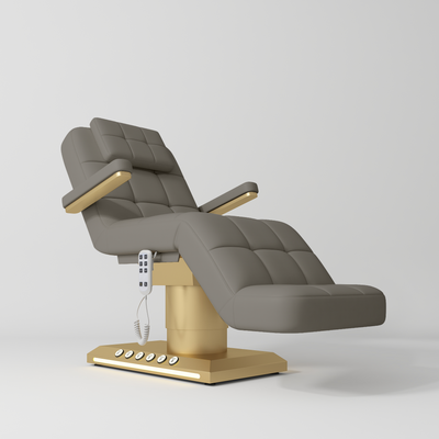 Saphir Version B Premium Complete Beauty Salon Set – Beauty Bed, Chair, Moonlight Lamp & Trolley Deep Ash