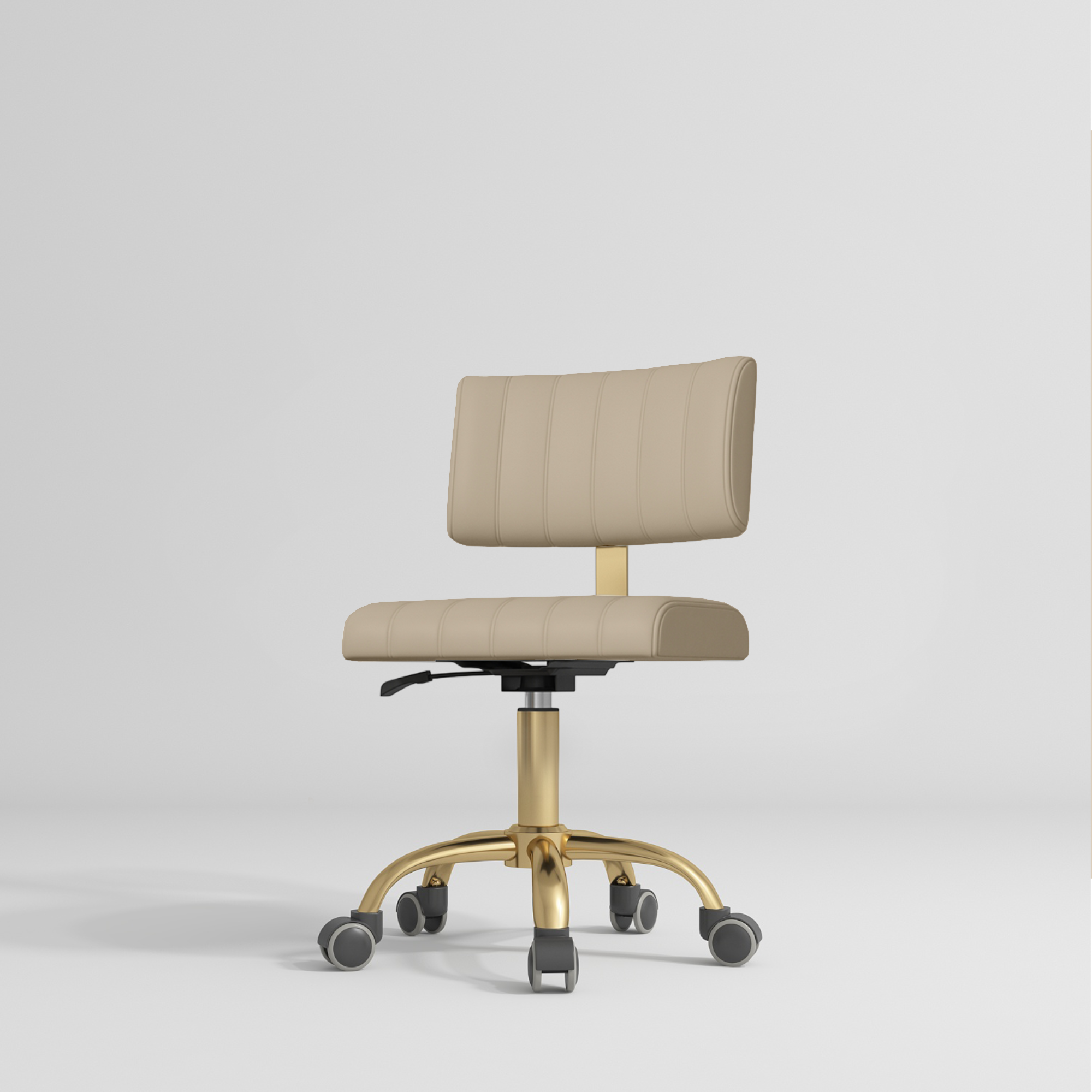 Essence Beauty Chair 360° Swivel Salon Stool Warm Beige