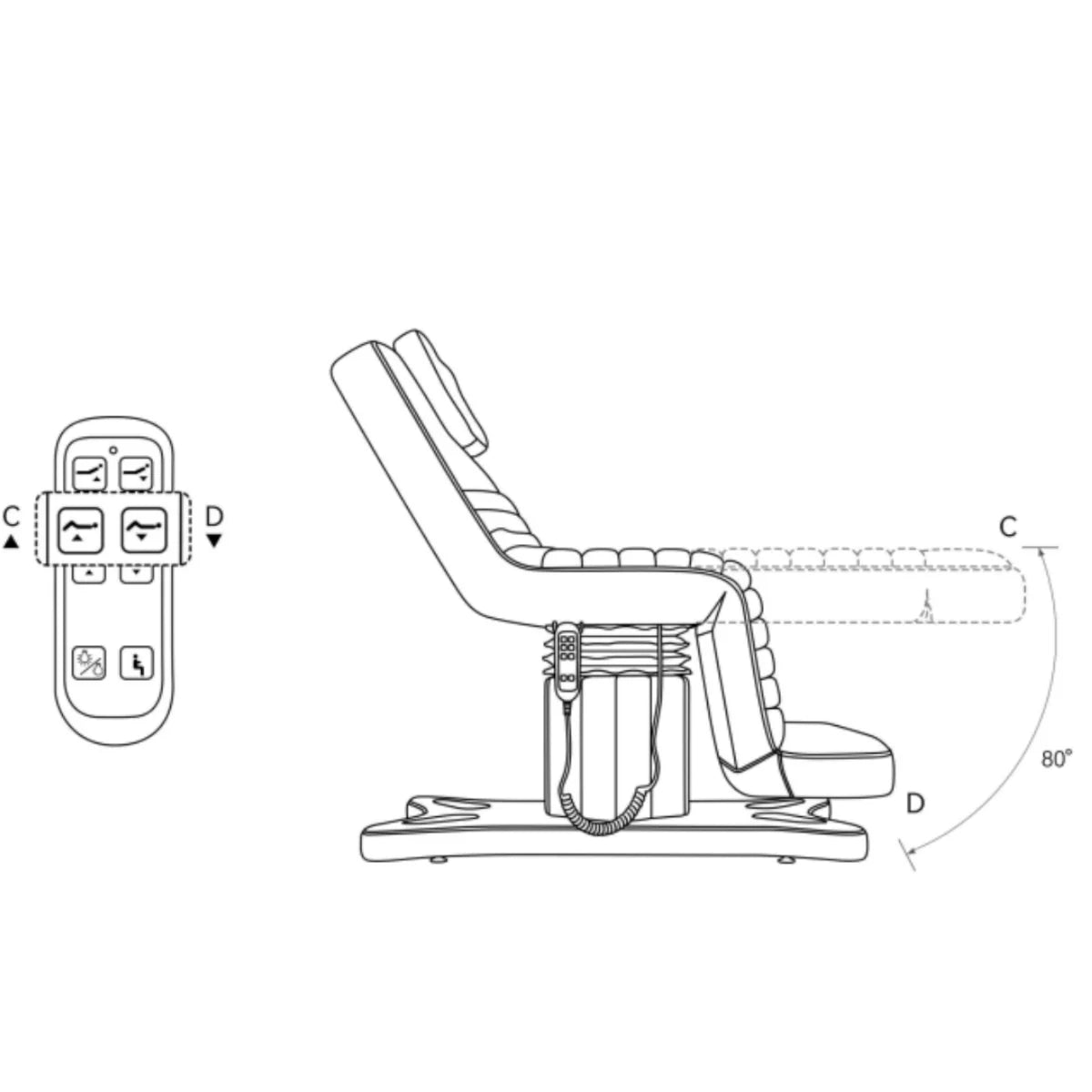 Grandeur 3-Motors Electric Beauty & Lash Bed Creamy