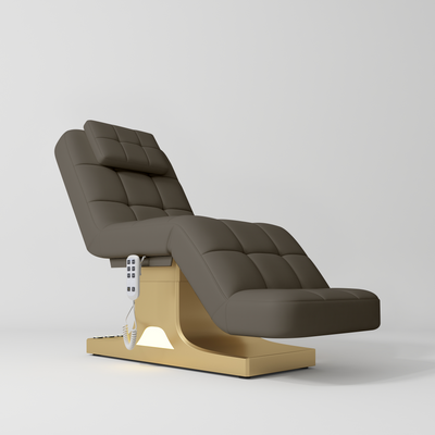 Saphir Version A Electric Beauty Bed with Dual Controls Cocoa Mocha
