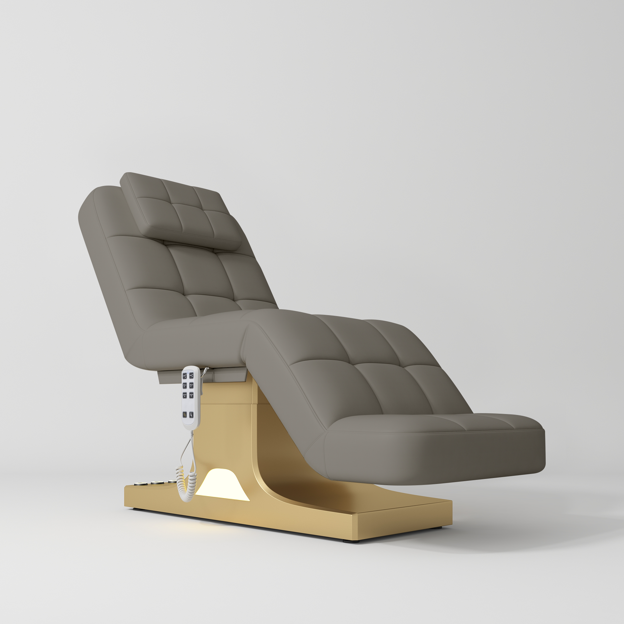 Saphir Version A Complete Beauty Salon Set – Beauty Bed, Chair, Moonlight Lamp & Trolley Deep Ash