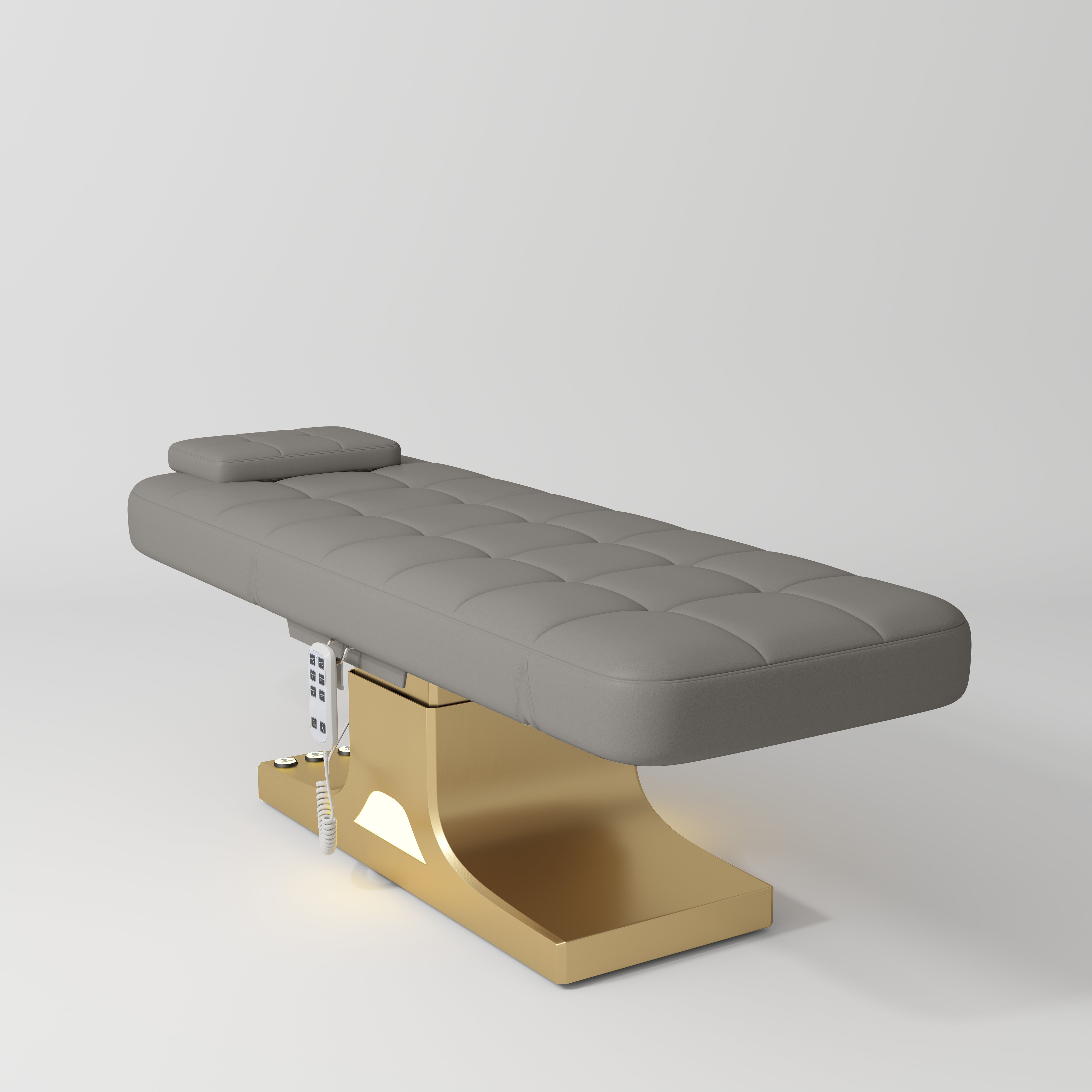 Saphir Version A Electric Beauty Bed with Dual Controls Pearl Greige
