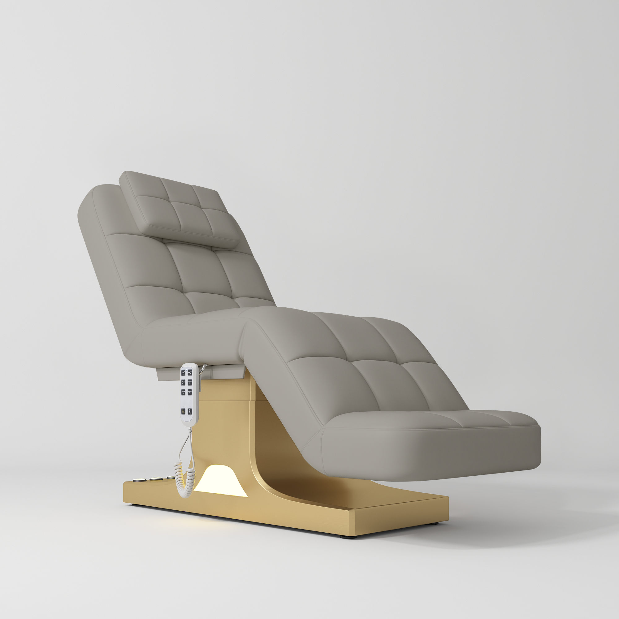 Saphir Version A Electric Beauty Bed with Dual Controls Pearl Greige