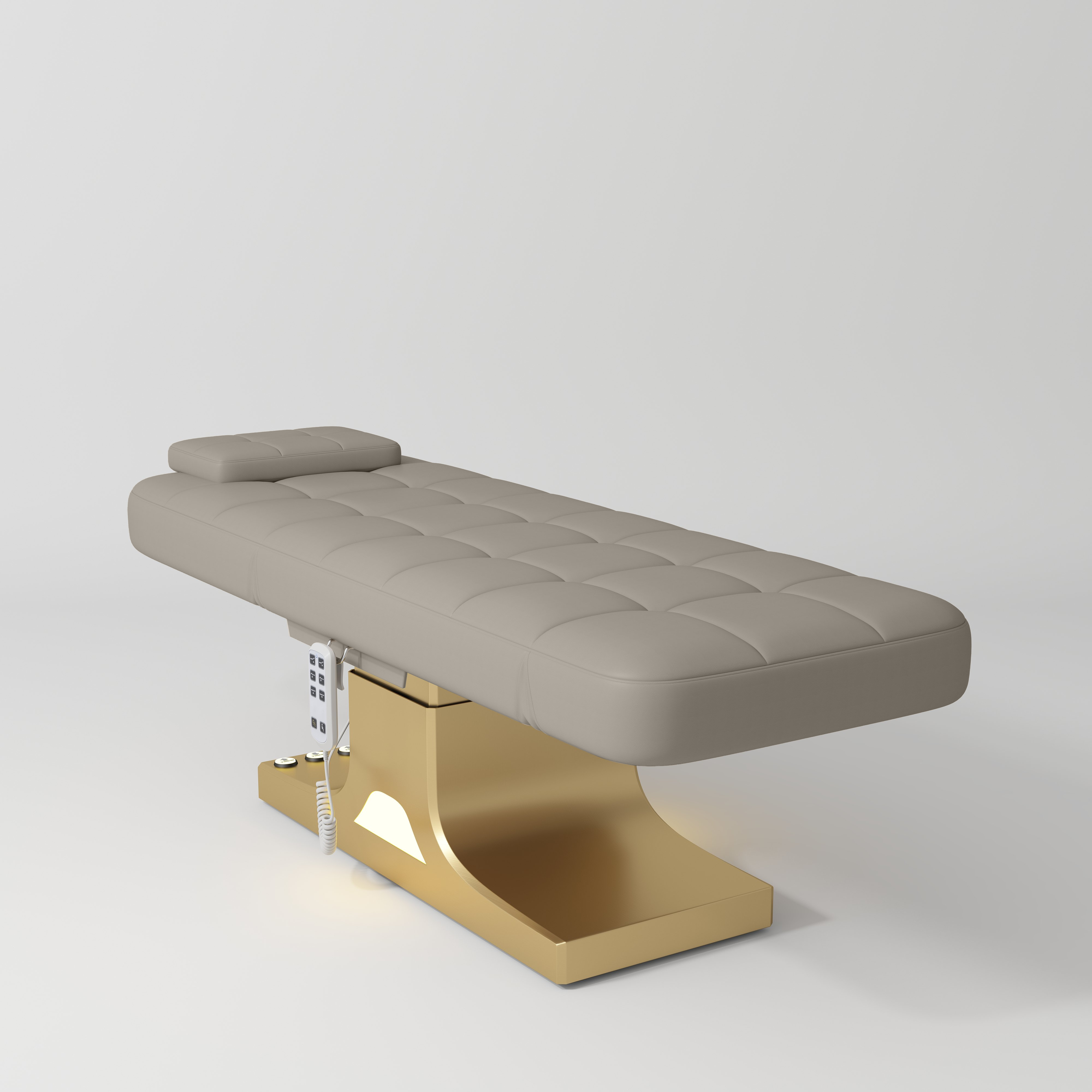Saphir Version A Electric Beauty Bed with Dual Controls Stone Taupe