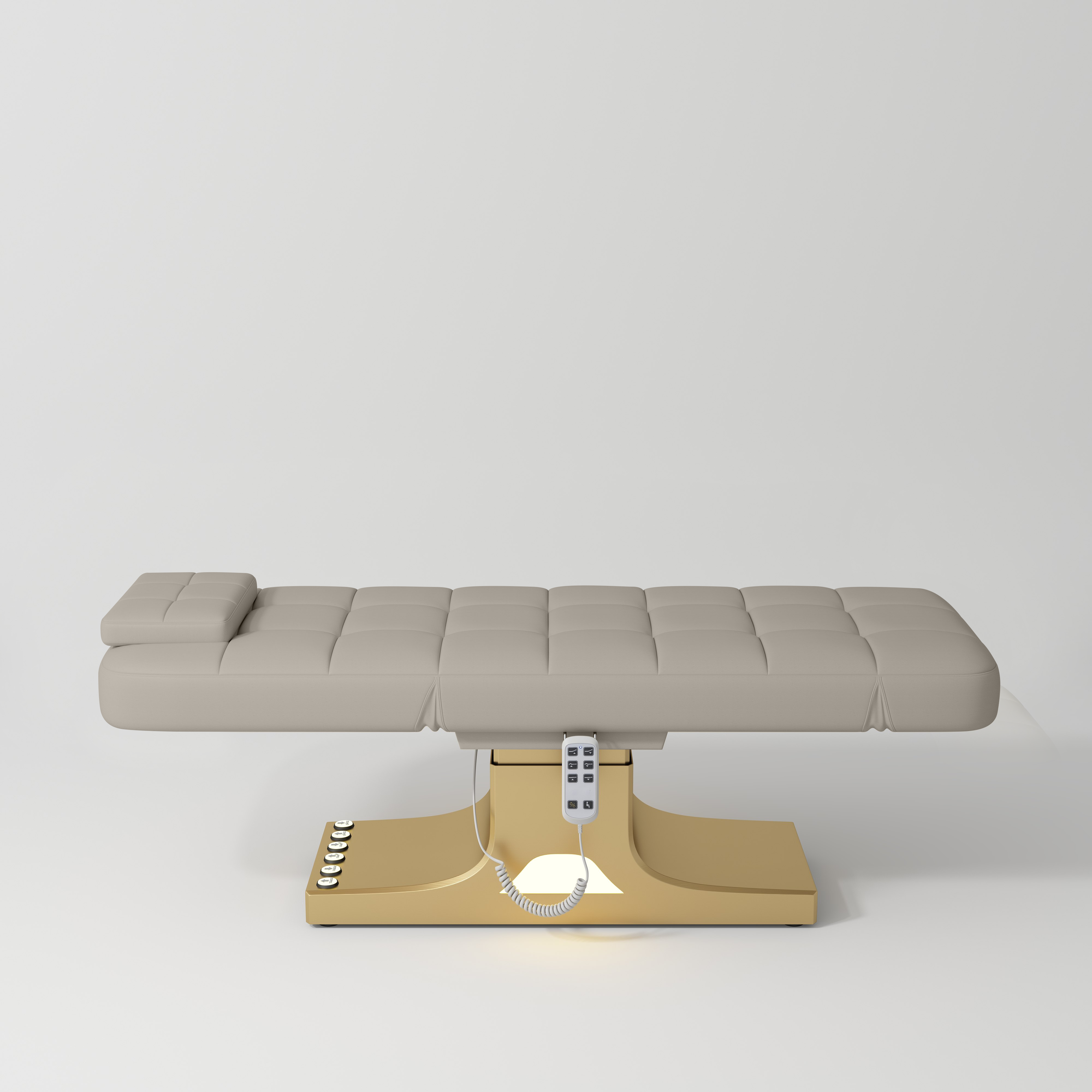 Saphir Version A Electric Beauty Bed with Dual Controls Stone Taupe