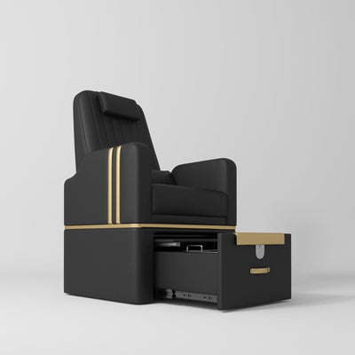 Perle Professional Pedicure Chair – No Plumbing Required Black