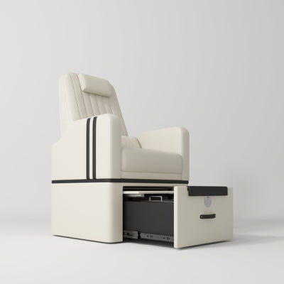 Perle Professional Pedicure Chair – No Plumbing Required Creamy