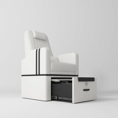 Perle Professional Pedicure Chair – No Plumbing Required White