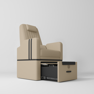 Perle Professional Pedicure Chair – No Plumbing Required Warm Beige
