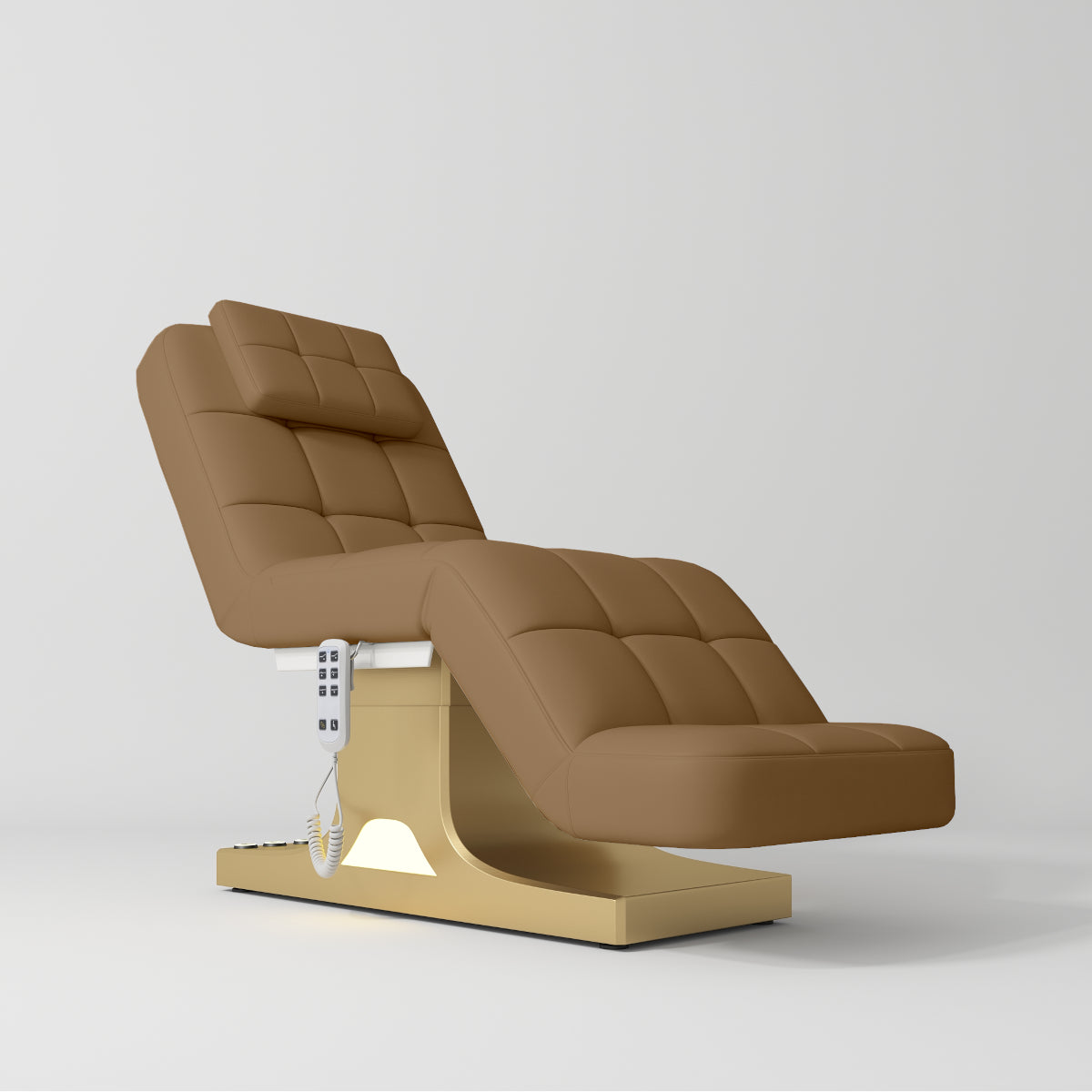 Saphir Version A Electric Beauty Bed with Dual Controls Caramel