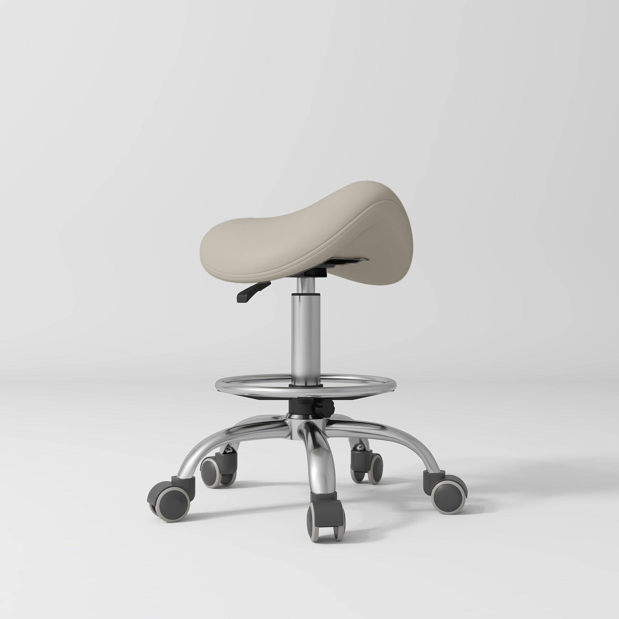 Selle Ergonomic Saddle Beauty Stool – 360° Rotation Stone Taupe